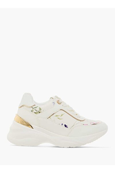 Flora Bella by Shoexpress Flora Bella Floral Print Sneakers with Lace-Up Closure