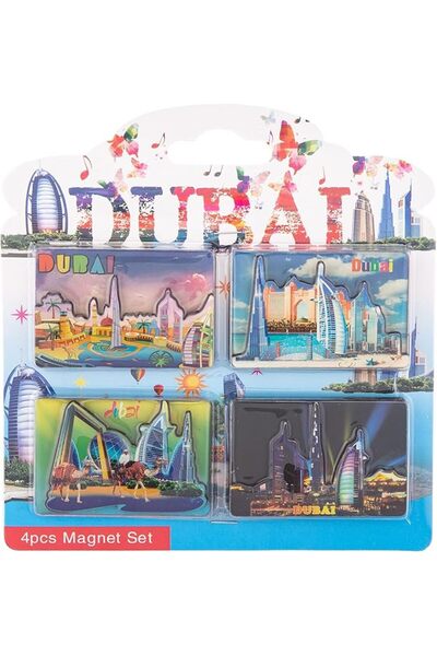 AKDC مغناطيس دبي 4 قطع