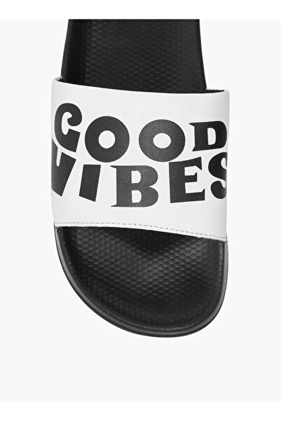 LBL by Shoexpress LBL by Shoexpress Slogan Print Slip-On Slides