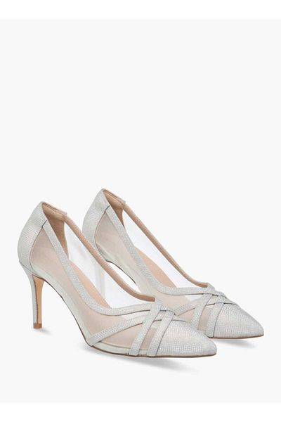 Flora Bella by Shoexpress Flora Bella Textured Slip-On Pumps with Stiletto Heels