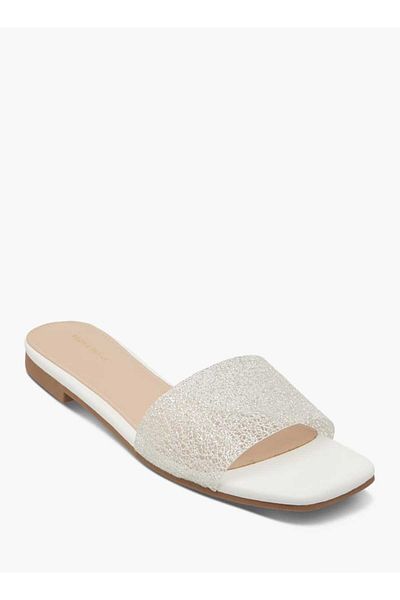 Flora Bella by Shoexpress Flora Bella Embellished Slip-On Sandals