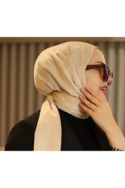 Mira Yaprak Desen Jakarlı Şal