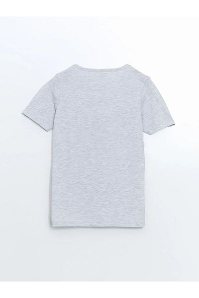 LC Waikiki Lcw Eco White Crew Neck Boy's Pajamas Top