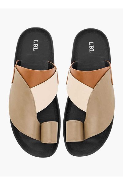 LBL by Shoexpress Panelled Slip-On Arabic Sandals