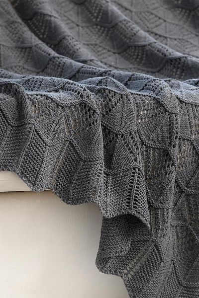 DALİSA Emily Knitwear Knitted Sofa Shawl, Multi-Purpose Usable Seat Cover