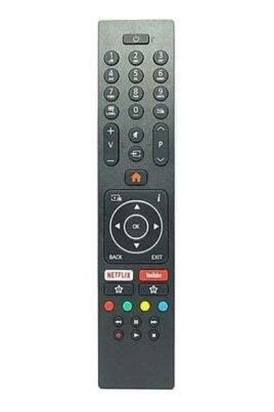 erorex جهاز التحكم عن بعد للتلفزيون الذكي LED من Vestel Seg Regal Hi Level Nexon 4K، زر Netflix Youtube الجديد