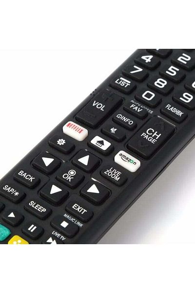 erorex جهاز تحكم عن بعد عالمي بديل لتلفزيون LG LED/LCD الذكي باللون الأسود