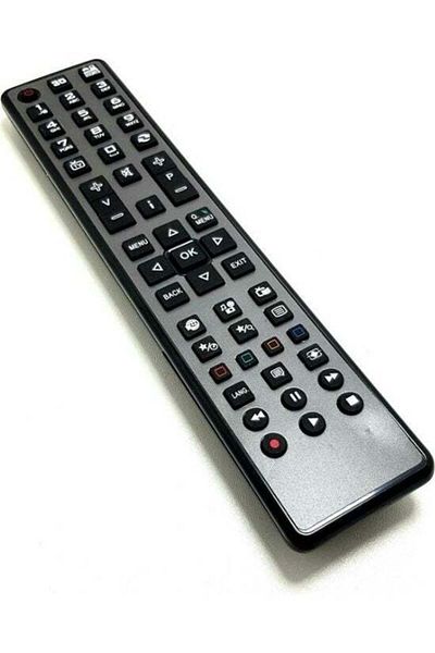 erorex Vestel Seg Regal Hi Level LCD LED Smart TV Remote - 3D Button Mtlk