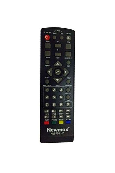 erorex Remote Control For Satellite Receiver Black