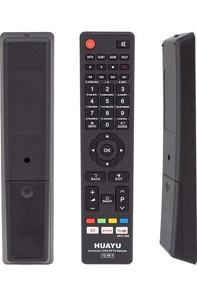 erorex URC1366 12 In 1 Netflix Prime Youtube Universal Smart Remote with Button Blister