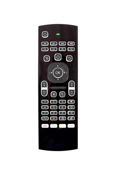 erorex 2-In-1 Remote Control And Keyboard For Android TV Box X96/H96 Black/Grey