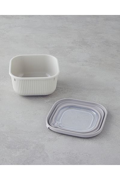 English Home Elio 600Ml,1100Ml,1800Ml Cream Plastic Storage Container