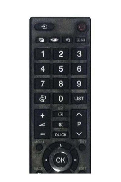 erorex Remote Control For Toshiba Screen Black
