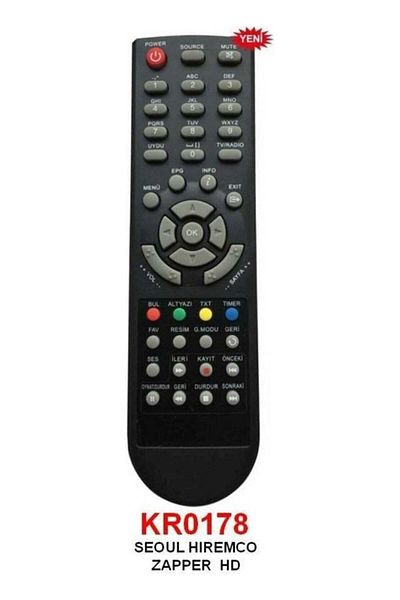 erorex Satellite Remote Control Seoul Hiremco Zapper HD Satellite Remote Control KR0178