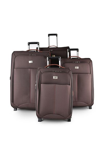 New Travel Fabric Soft Luggage Set Trolley Travel Bag 4 Pieces Set, 2 Wheels, Size 32/28/24/20 inch 9923/4P
