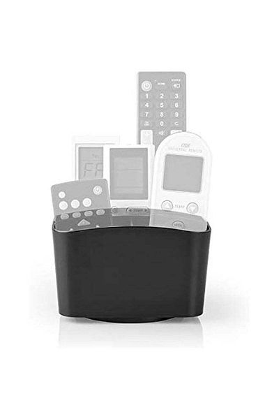 erorex Nedis Remote Control Holder 360-Degree Rotatable with 5 Compartments, ABS, Black