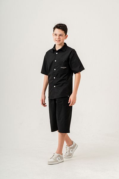 Pi Pengai Boy's 2 Piece Set (Shirt+ Bermuda)