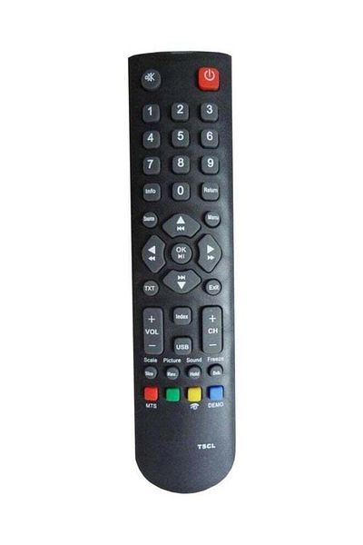 erorex Remote Control For Tcl Tv Screen Black
