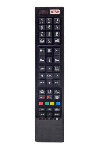 erorex Kl Vestel Netflix-Youtube-Play LCD-LED TV Remote with Button
