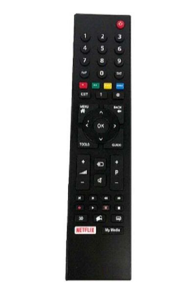 erorex جهاز التحكم عن بعد لتلفزيون Arçelik Grundig Beko LCD مع زر Netflix