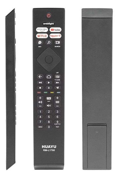 erorex Huayu RM-L1760 Philips Ambilight Youtube Prime Video Rakuten TV Button LCD LED TV Remote Control