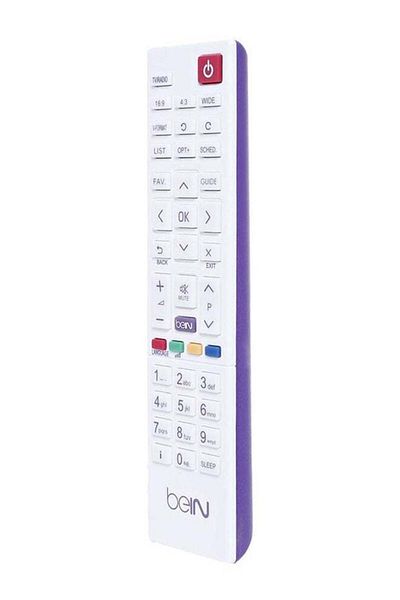 erorex Sports Receiver TV Remote Control White and Purple