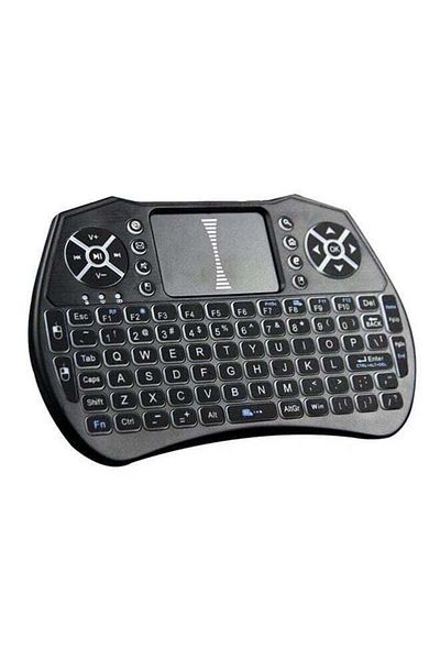 erorex Wireless Keyboard Remote Control With Touchpad For Smart Tv Black