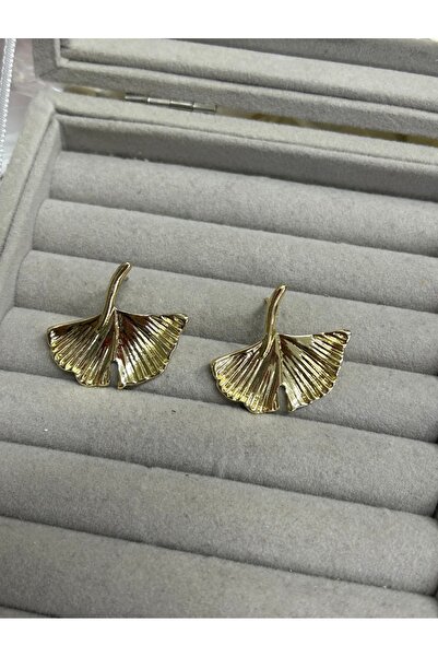 Elif Gold paslanmaz Çelik yaprak küpe