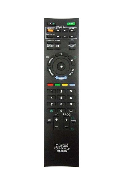 erorex Remote Control For Sony TV Screen Black