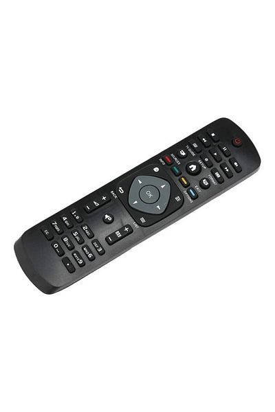 erorex جهاز تحكم عن بعد لأجهزة التلفاز LCD و HDTV الذكي من Philips باللون الأسود