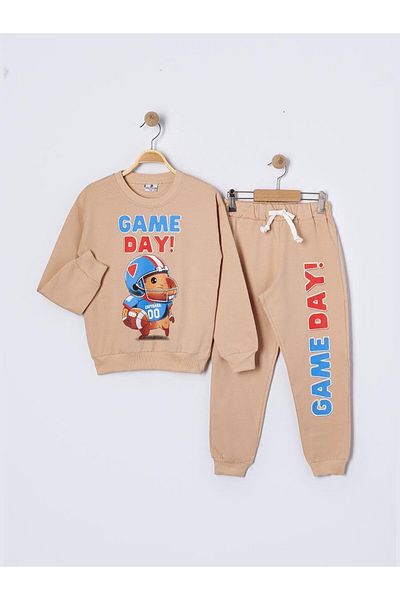 Minik Dolap Capybara Patterned Children's Tracksuit Set - Capybara