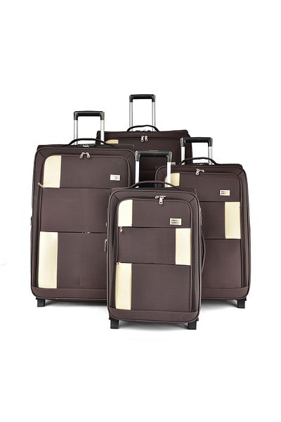 New Travel Fabric Soft Luggage Set Trolley Travel Bag 4 Pieces Set, 2 Wheels Size 32/28/24/20 inch 9921/4P