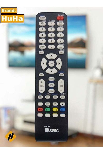 erorex KMC TV Remote - Replacement Remote Control Compatible For KMC Smart LCD LED TVs - Black