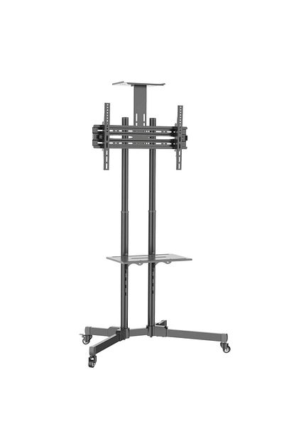 erorex High-Quality Tv Floor Stand With Wheels – Rolling Tv Cart For 37"-75" Screens, Adjustable & Swivel