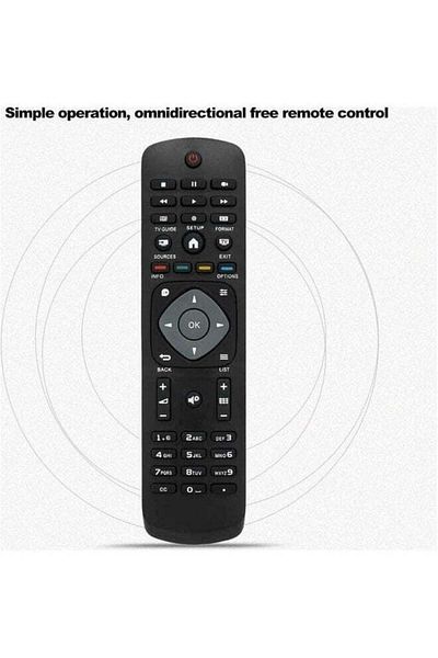 erorex Remote Control For Philips Smart Lcd Tv Black