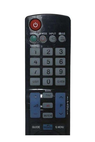 erorex Remote Control For LG TV LCD LED Black