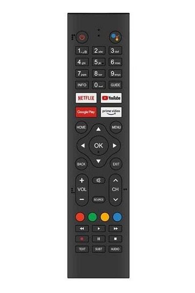 erorex Android LED TV Remote Control Compatible with Simfer 55SFSA6B - Without Microphone