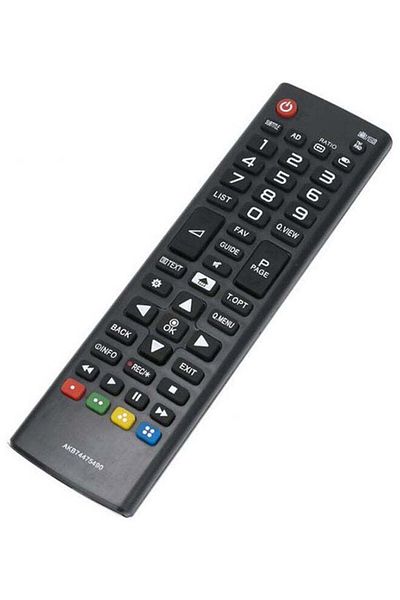 erorex Allimity Akb74475490 Remote Control Fit For Lg Lcd Led Smart Tv Black