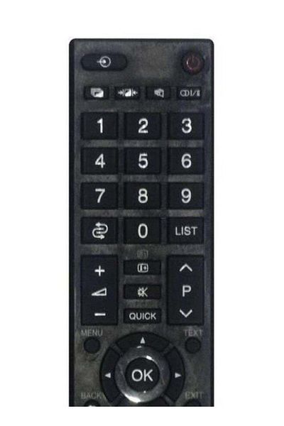 erorex Remote Control For Toshiba Screen Black