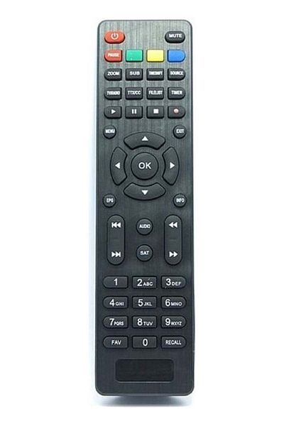 erorex Ata Electronics Wellbox Well UK-003 Wellbox 5000 HD Satellite Receiver Remote Control 999