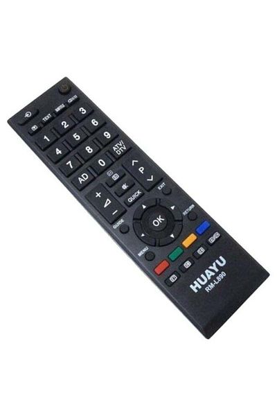 erorex Remote Control For Toshiba Tv Screen Black