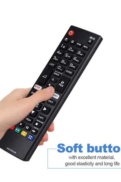 erorex Universal Smart Replacement Remote Control AKB75095308 For LG TV LED LCD Black