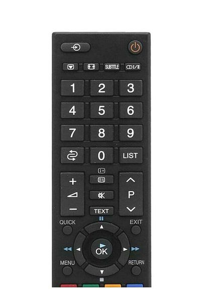 erorex TV Remote Control For Toshiba LCD Screen Black