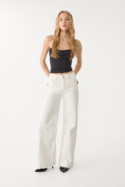 Stradivarius Polyamide bandeau top with knot