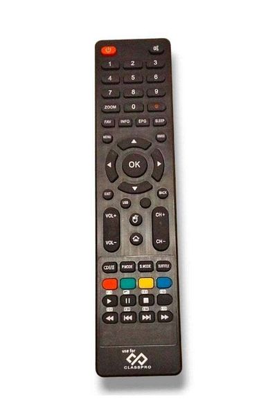 erorex Replacement Remote Control For Class Pro Tv Black