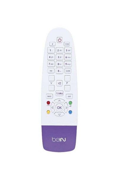 erorex Sports Receiver Replacement Remote Control Compatible With Bein White and Purple