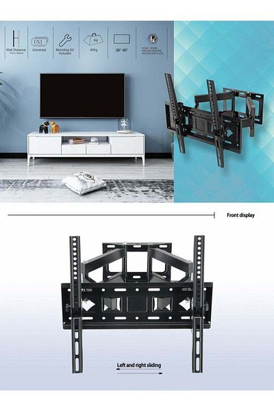 erorex Full Motion Tv Wall Mount – Retractable & Tilting, Fits Most 26"-65" Tvs