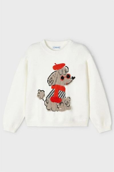 MAYORAL Pulover pentru fetiță cu modele florale - 4306