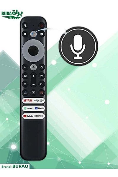 erorex Remote Control For Tcl 4K Screen Black