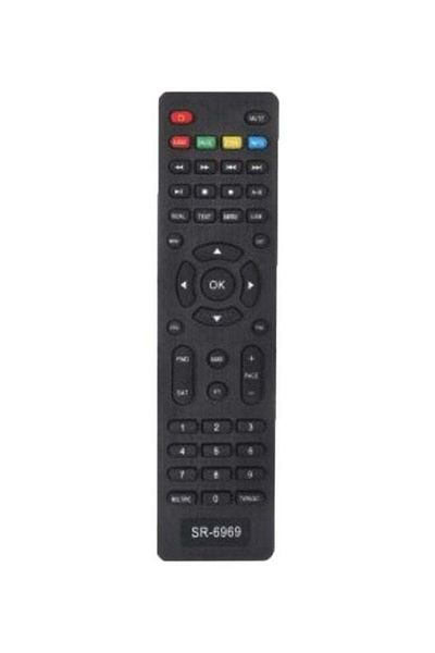 erorex HD Receiver Remote Control For Starsat 6969 Black